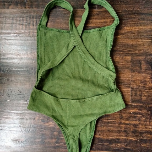 NWOT Cross Backed Bodysuit - Picture 2 of 4